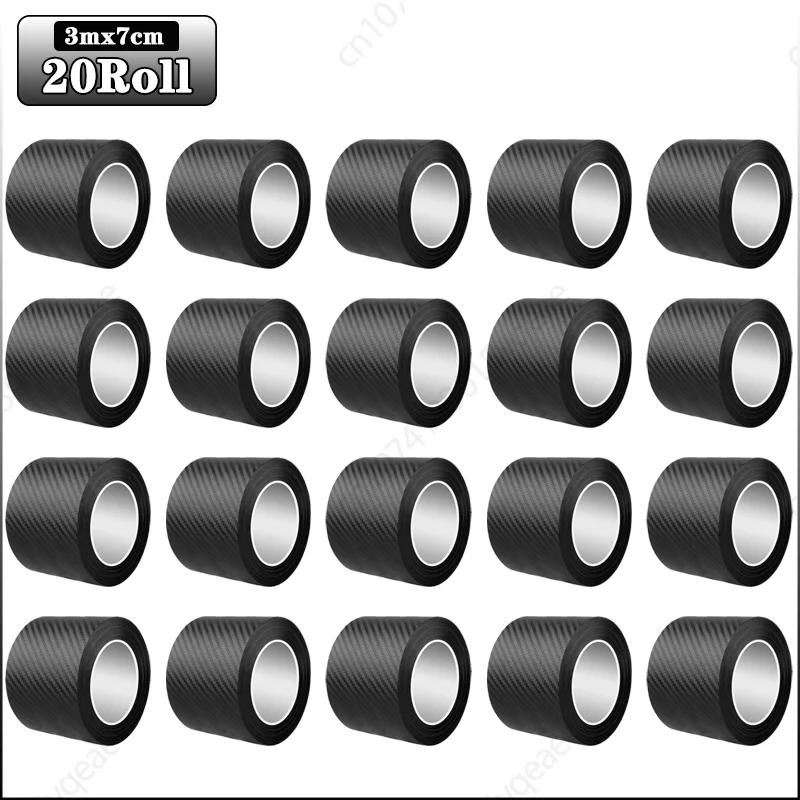 3m Auto 3D Kohlefaser Aufkleber Türschwelle Trittschutz Kofferraumstoßstange Seitenspiegel Kratzschutzband Autoaufkleber