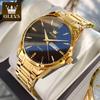 OLEVS 6898 Luxury Men's Watches Stainless Steel Waterproof Weekly Calendar Quartz Watch Original Luminous Simplicity Wristwatch