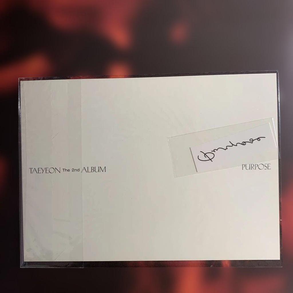 [USED] Taeyeon (Girls' Generation) / Purpose (Deluxe Version) Korean CD