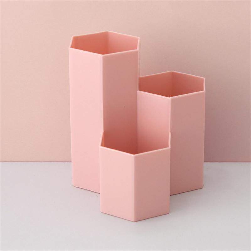 Lattices Cosmetic Make-up Brush Storage Box Table Organizer Make Up Tools Pen Storage Nail Polish Cosmetic Holder Box
