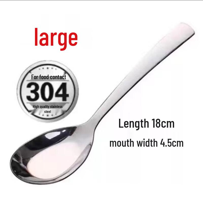 Qianxing 304 Stainless Steel Deep Serving Spoons (Set of 5)