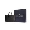 Coach Isaac 40 Logo Zipper Closure Coated Canvas Crossbody Shoulder Tote Bag Large Men Bags Charcoal CV970-R8E