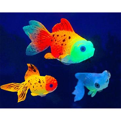 Silicone Luminous Simulation Goldfish  Model Fish Tank Landscaping Decoration