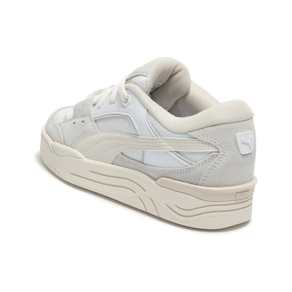 Puma 180 Sneakers Unisex a Punta Rotonda con Lacci Low-Top Bianco Grigio 389267-16