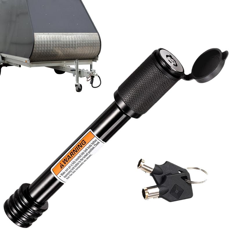 Car Trailer Lock With Keys 5/8 Metal Trailer Hitch Pin Lock Waterproof Hitch Pin Lock Auto Receiver Lock Trailer Coupler Lock