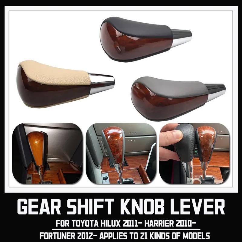 Auto Parts Automatic Gear Shift Knob Leather Shifter Lever Stick For Toyota For Hilux 2011- For Harrier 2010- For Fortuner 2012-