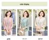 Stylish Spring & Autumn Seven-Sleeve Embroidered Top for Middle-Aged and Elderly Women - New Chinese National Style Shirt