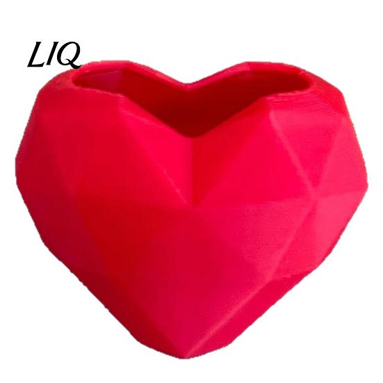 Lively Plant Holder Geometric Heart Shape Flowerpot, Decorative Flower Pot for Indoor Garden Decoration Outdoor, Creative Love Planter Home Balcony