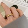 Zielony & Biały Diament Nieregularny Kształt Pozłacany 18K Złotem Retro Modny Pierścionek