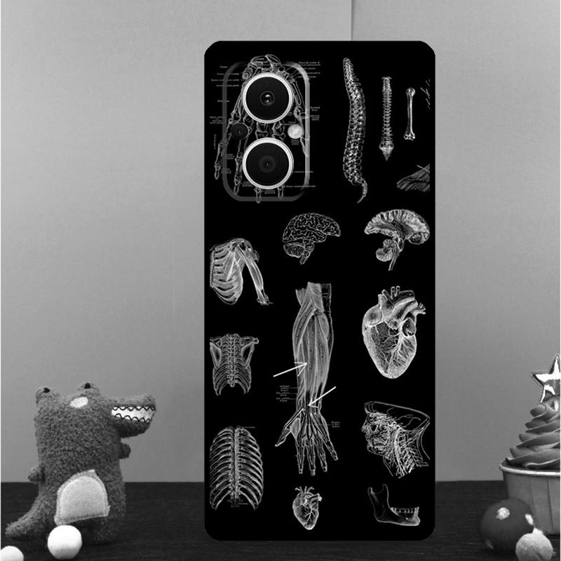Medical Skeleton Anatomy Case For OPPO Reno 15F 14F 11 12 13 F 14 10 15 Pro 7 8 Lite OPPO Find X5 X6 X8 X9 Pro Cover