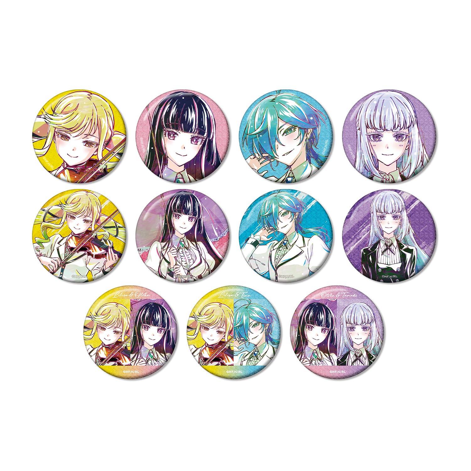 

is a Trading Ani Art Glitter Box of 11 Rock Lady s Hobby Badges,