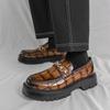Men's Shoes Large Size British Style Business Leather Shoes Men's Versatile Leather Shoes Men's Foot Platform Loafers