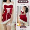 Christmas Wear Atmosphere New Year's Robe Small Short Skirt Women's Sexy Christmas Themed Skirt Dress