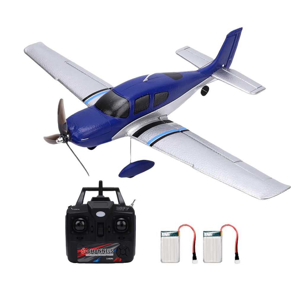 2.4G RC Stunt Plane, 5CH EPP Foam Remote Control Airplane with Brushless Motor, LED Lights, Timer Alert for Beginners Adults