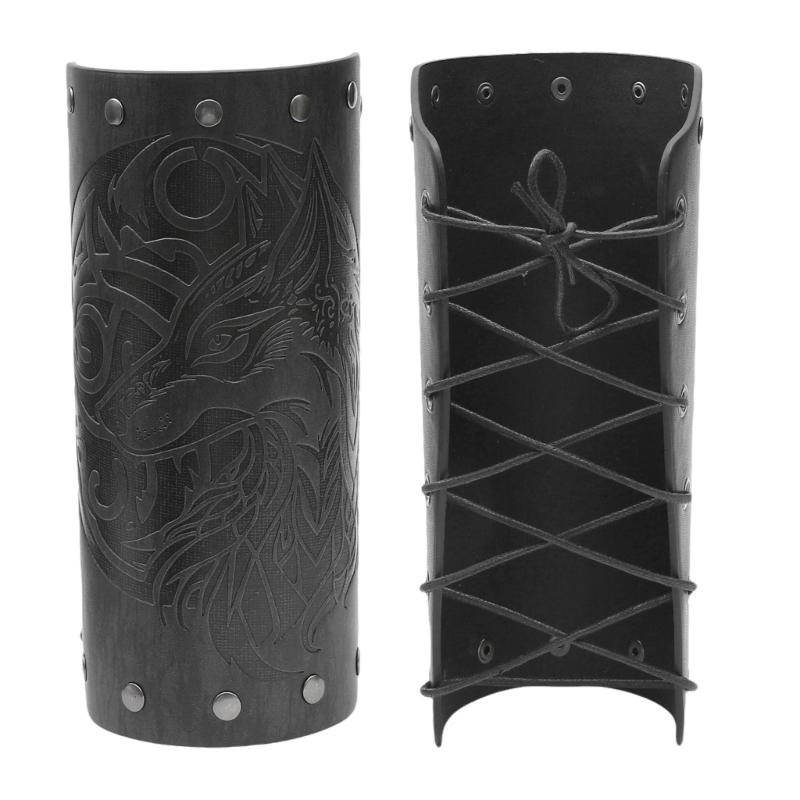 Wolfskopf Armschutz Mode Armband Halloween Kostüm Armschutz Musikfestival Armschienen Rollenspiel Armschoner