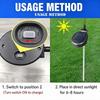 LED Simulated Lawn Decoration Light Solar Powered Flower Landscape Light  For Women