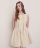Adowl Double Flare Winter Mini Dress - Ivory