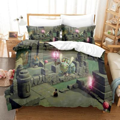 Set Biancheria da Letto Gioco Death's Door Singolo Gemello Matrimoniale Queen King Size Set Letto Camera da Letto per Adolescenti Set Lenzuola Stampa 3D Set Lenzuola Anime