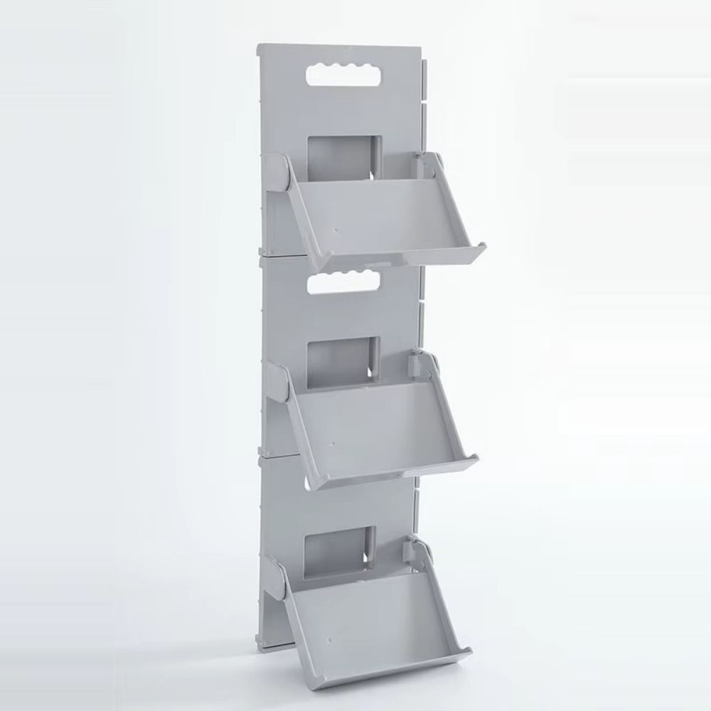 stackable Vertical Shoe Rack Wall Mounted Plastic Sundries Organizer  Bathroom