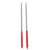 Needle File Diamond Files Industrial 2 Pcs 3 X 140 Mm 5.5 Inch Accessories DIY Silver Tone + Red For Mechanics