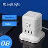 Régua de Tomada de Mesa Cubo Zhuochi com USB Plugue CN (adaptador incluso)