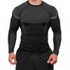 American Style Men's Quick Dry Color Block Long Sleeve Running Base Layer