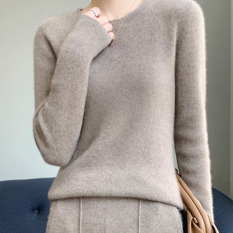 

Женский свитер с круглым вырезом и кружевом, однотонная основа, повседневный внутренний слой, длинный рукав, вязаный свитер, теплый пуловер XXL хаки