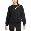 Nike Sweatshirts Women's Black Crew Neck Moderate Regular DV8019-010