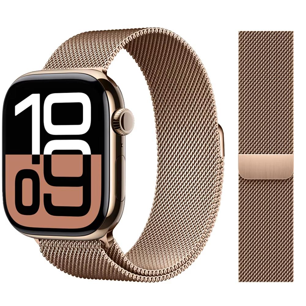 Strap For Apple Watch Band 46mm 44mm 45mm 40mm 42mm 41mm 49mm Milanese Loop correa Bracelet iWatch Series 11 10 Ultra 2 9 8 SE 3