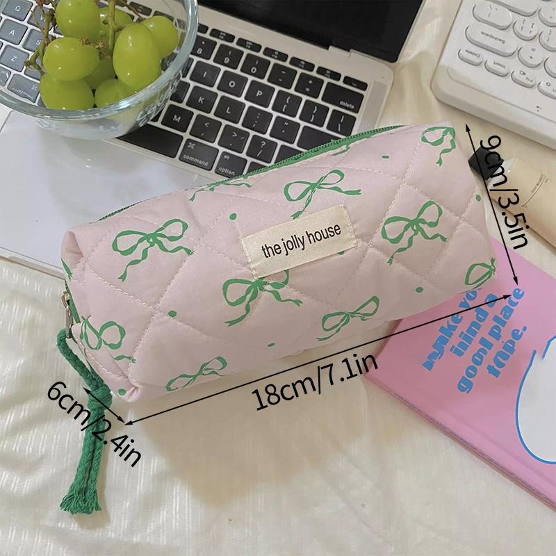 Make-up-Aufbewahrungstaschen mit Blumendruck, für Damen und Mädchen, Reise-Kulturtasche, Make-up-Tasche, Organizer, Kosmetiktasche, Reißverschluss, gesteppte Tasche