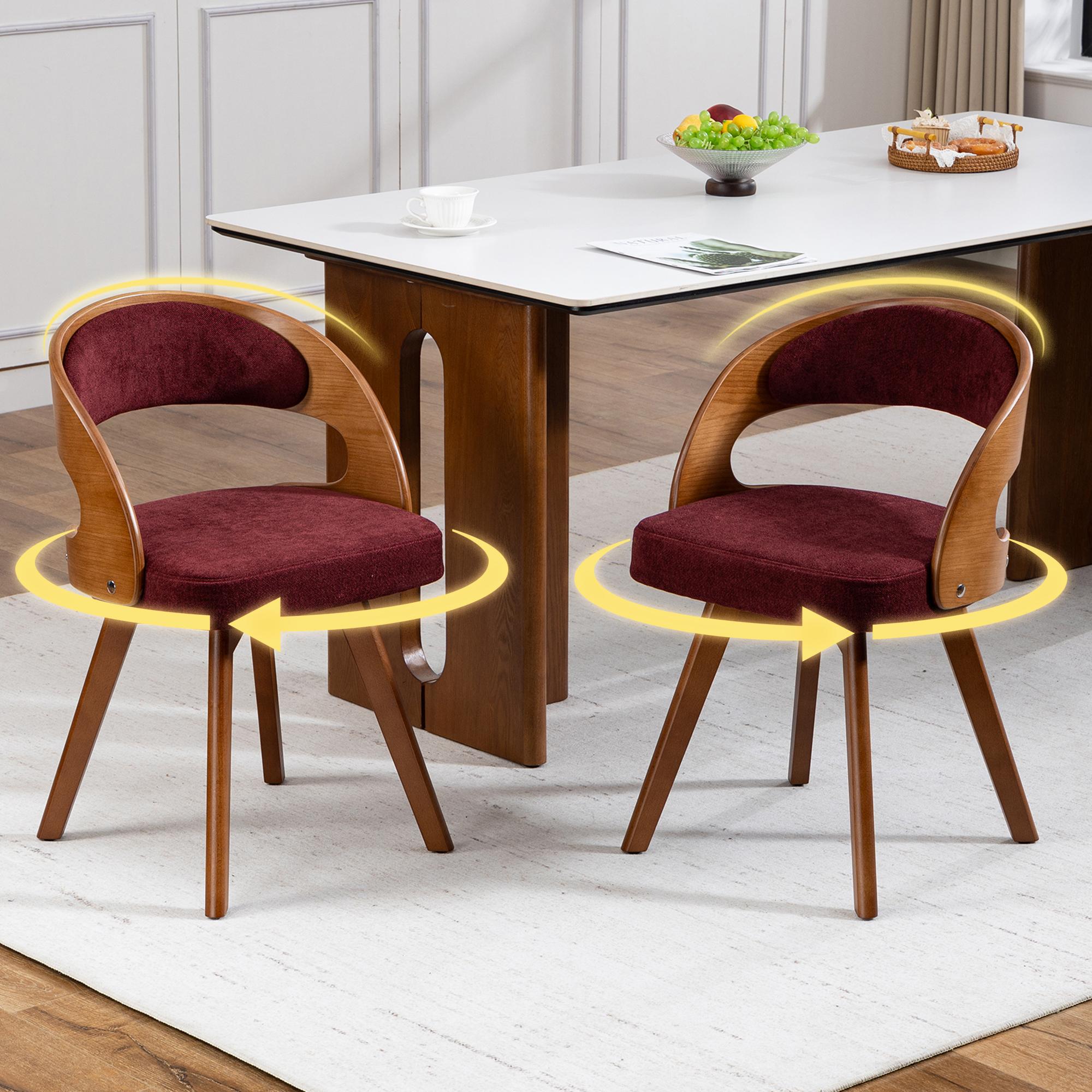 A Set of Two Wooden Dining