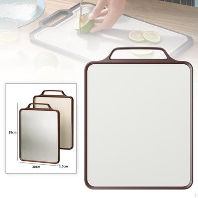 Cutting Board Double Sided Food Grade Household Portable Non Slip Chopping Meal Prep Tray for