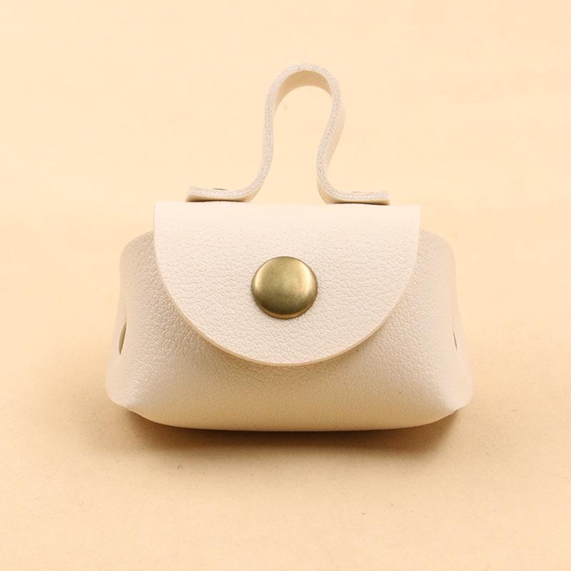 Retro Style PU Leather Necklace Coin Purse - 16 Color Choices, Trendy Accessory