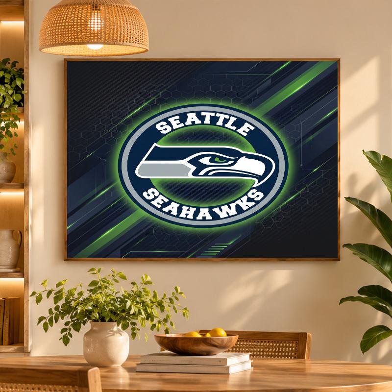 5D Diamond Painting Seattle Seahawks DIY Full Drill Diamond Art Kit Home Decoration