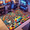 Vintage Car Garage-Themed Rug, suitable for living room, bedroom, game room, computer room and home décor.