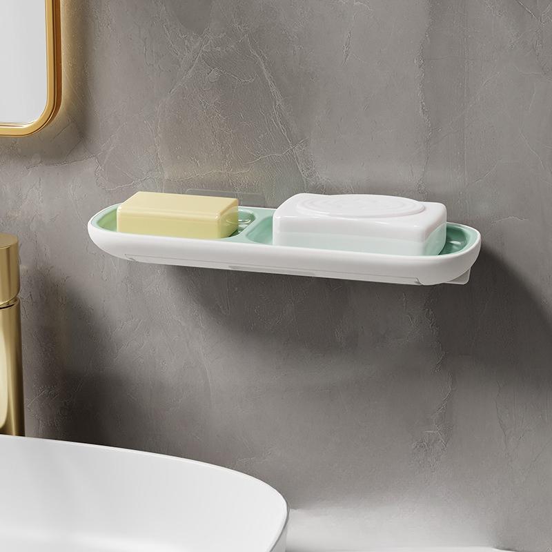 Soap Box, Soap Tray, Storage Rack, Suction Cup, Wall-mounted, Non-drilling, Draining Box, Soap Rack, A Household Wonder