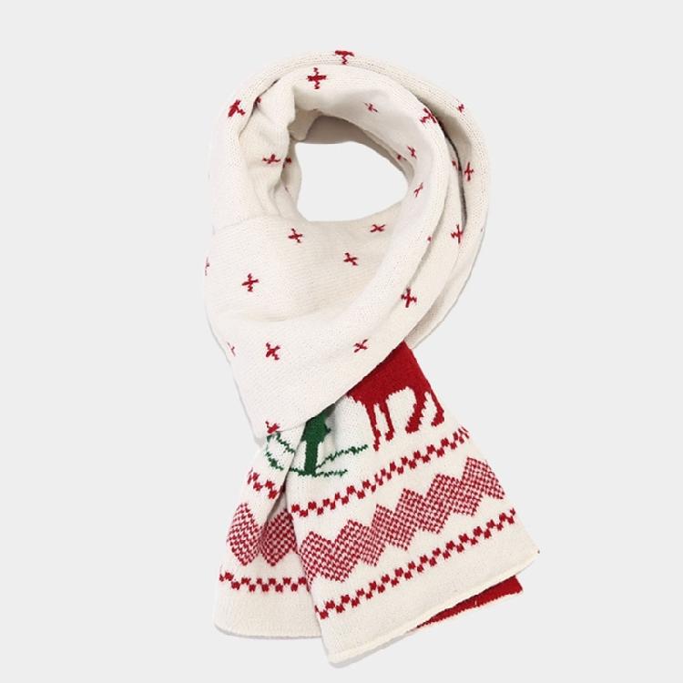 Trendy Red Hat Scarf Gloves Set for Christmas Celebrations Christmas Gifts