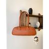 Trendy burgundy baguette bag fashionable retro underarm bag women's portable shoulder bag women