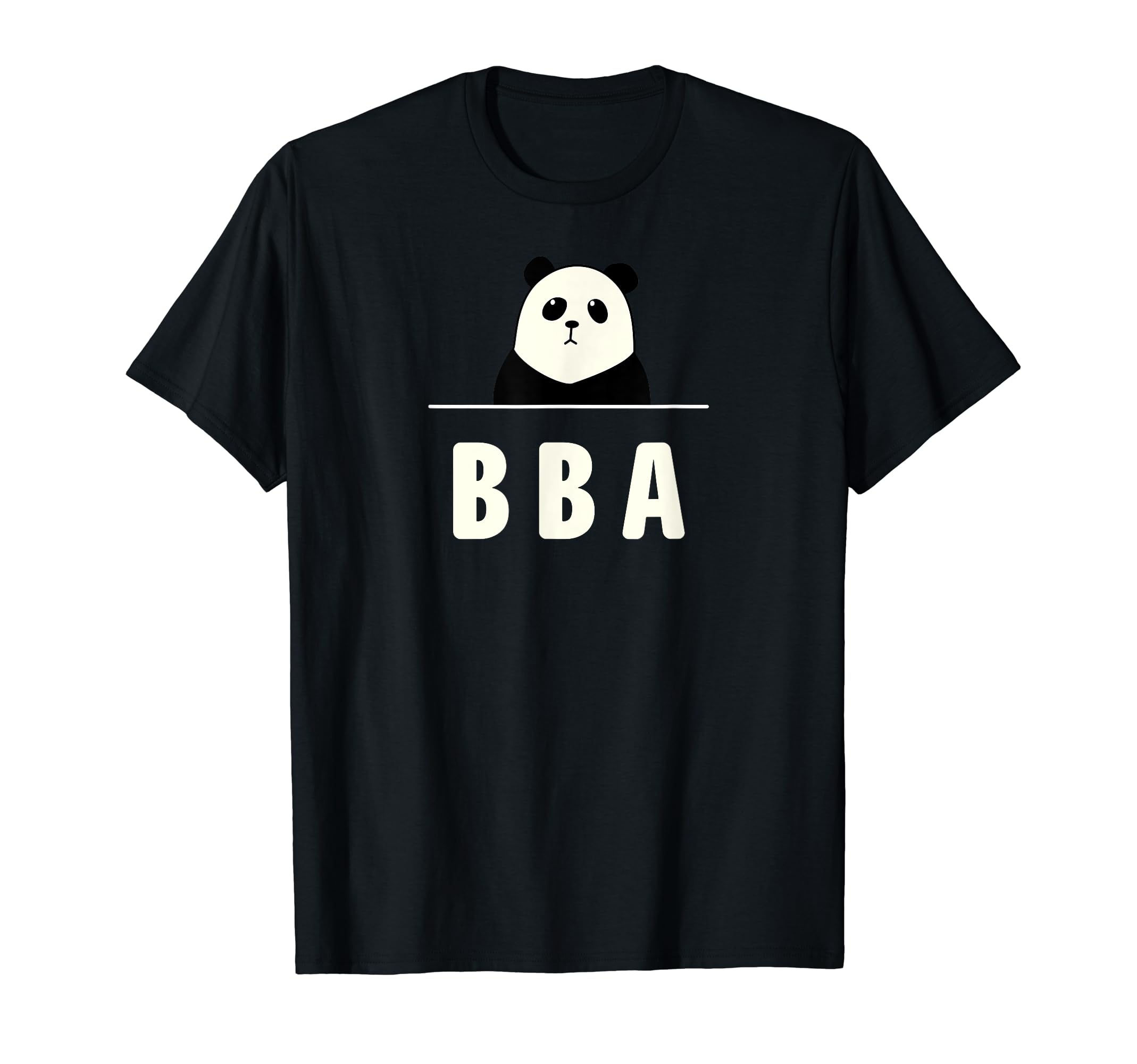 

Смешная смешная шутка-шутка Кандзи Бабаа Надпись BBA - Футболка чёрный