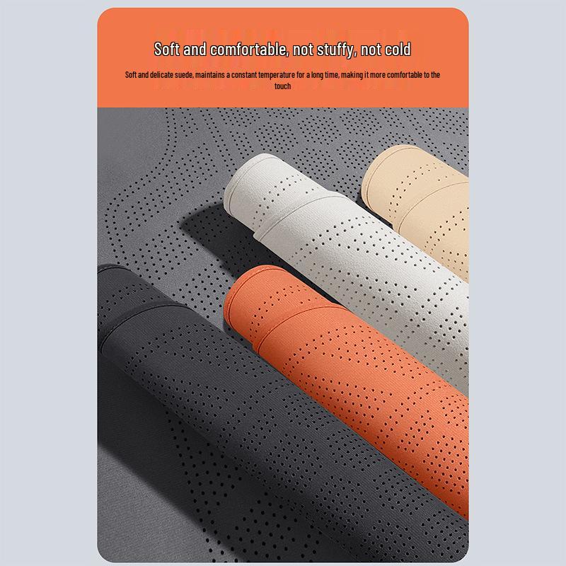 Lila Wildleder Windspiele Autositzkissen: Dünn, Atmungsaktiv, Universell für alle Jahreszeiten, Dreiteiliges Set