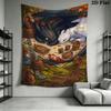 How to Train Your Dragon Wall Tapestry Aesthetic Wall Hanging Printed Fabric Blanket Decorative Tapestries for Bedroom Living Room Home Decor
