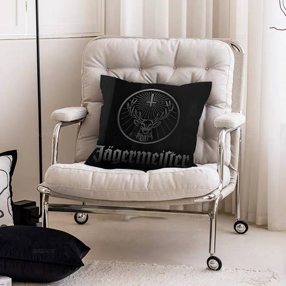 Hot J-JaegermeisterS Cushion Cover Pillowcase Upholstery Sofa Throw Pillow Home Decor Pillowcas