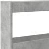 LED Headboard with Shelf Concrete Grey 160 x 17 x 102 cm