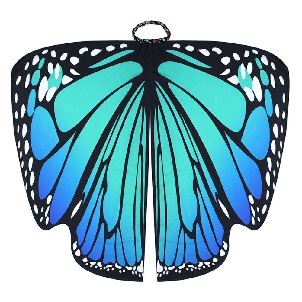 Party Butterfly Wings Shawl Fairy Rainbow Cloak Women Butterfly Cape