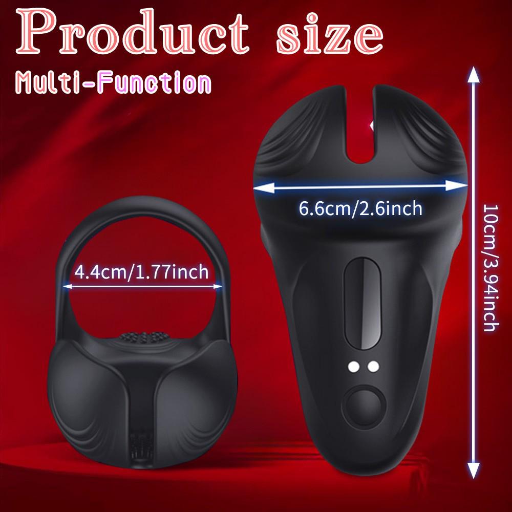 Perona Remote Control Wearable Vibrating C-ring Egg Massager