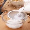 Stainless Steel Strainer Ladle with Wooden Handle - 16cm Kitchen Oil Skimmer & Flour Sifter
