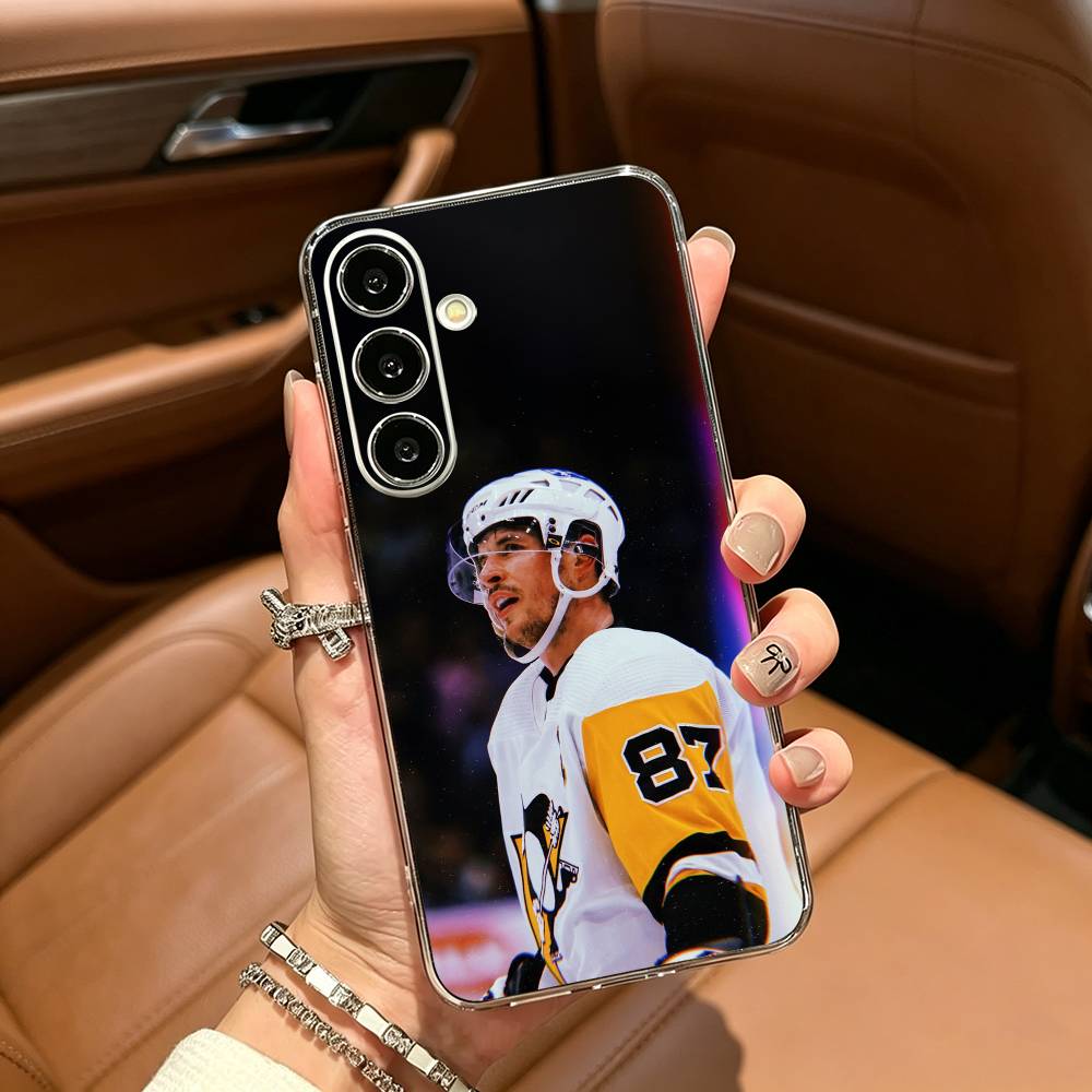 S-Sidney Crosby 87 Phone Case For Samsung Galaxy A71,A70,A52,A51,A40,A30 Transparent Cover Samsung a30 a20