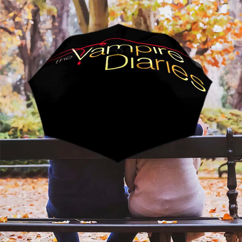 Moonlit Secrets Shadows Folding umbrella Suitable for all seasons Umbrella travel Three folds Umbrella