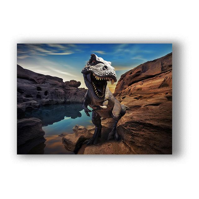 

Парк Юрского Периода Плакат Динозавра Высокое Разрешение Печатный Холст Настенная Картина 21cm×30cm NoFrame