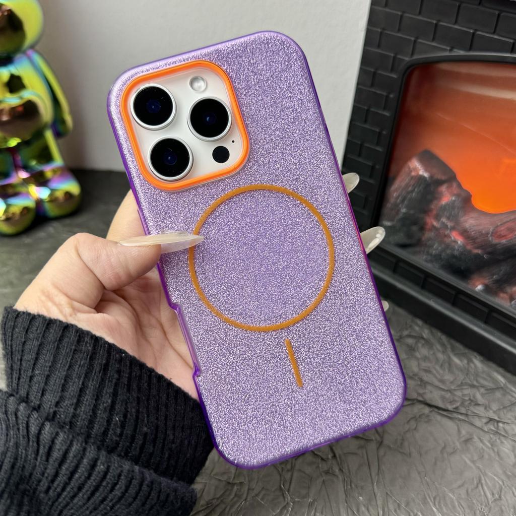 3IN1 Glitter Claer Phone Case For iPhone 17 Pro Max Air 15 14 Plus 11 12 13 16 Pro For Magsafe Wireless Charging Protector Cover